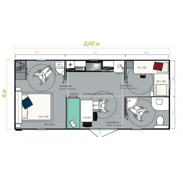 Mobil Home IRM LIFE 2 chambres - 2023