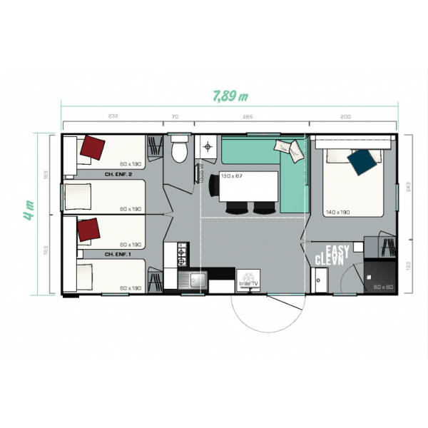 Mobil Home IRM Super Titania 3 - 3 chambres - 2020