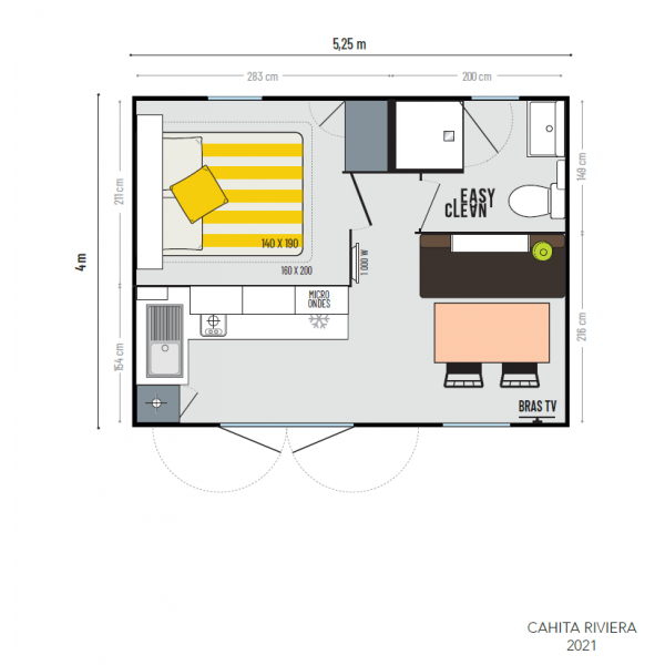 Mobil Home IRM Cahita Riviera - 1 chambre - 2021