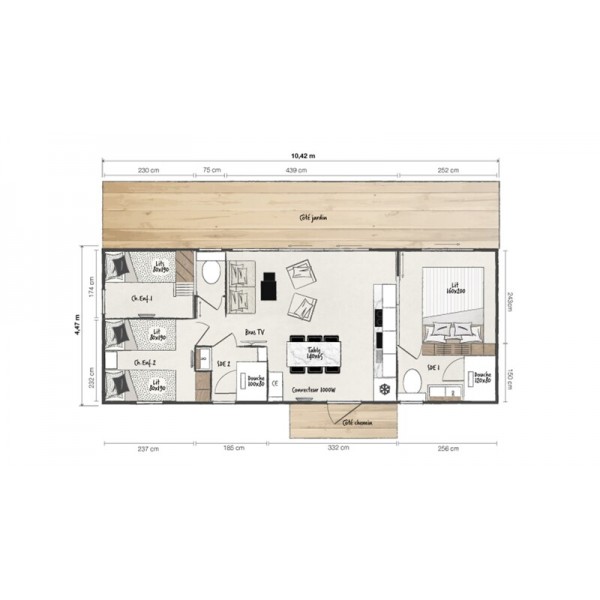 Mobil Home O'HARA KEY WEST 3 chambres - 2023